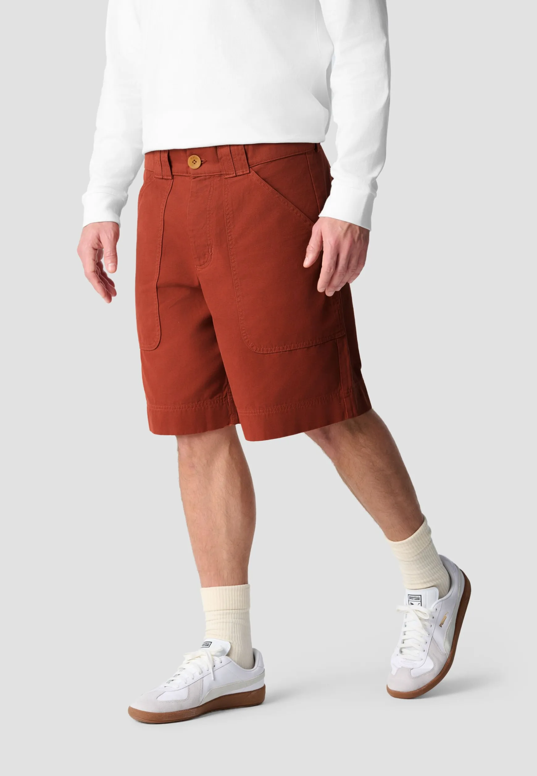 Fashion BMW Lifestyle BMW Canvas Shorts tibetan red