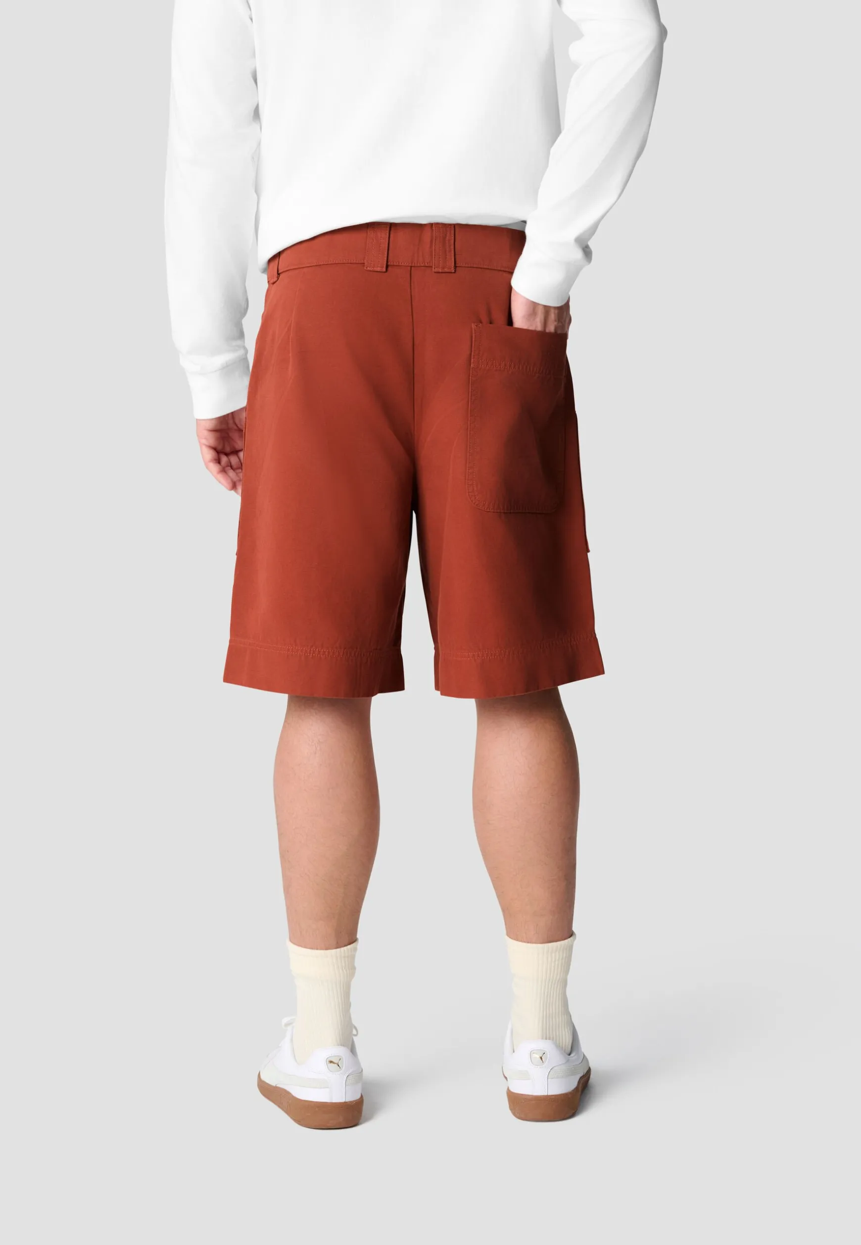 Fashion BMW Lifestyle BMW Canvas Shorts tibetan red