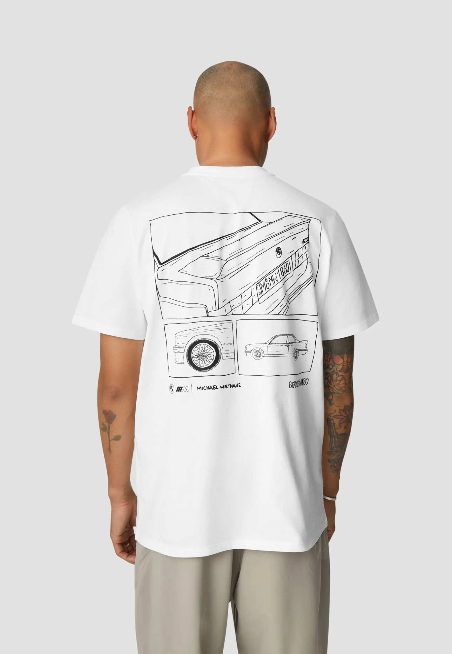 Online BMW Lifestyle BMW E30 Print MW T-Shirt white