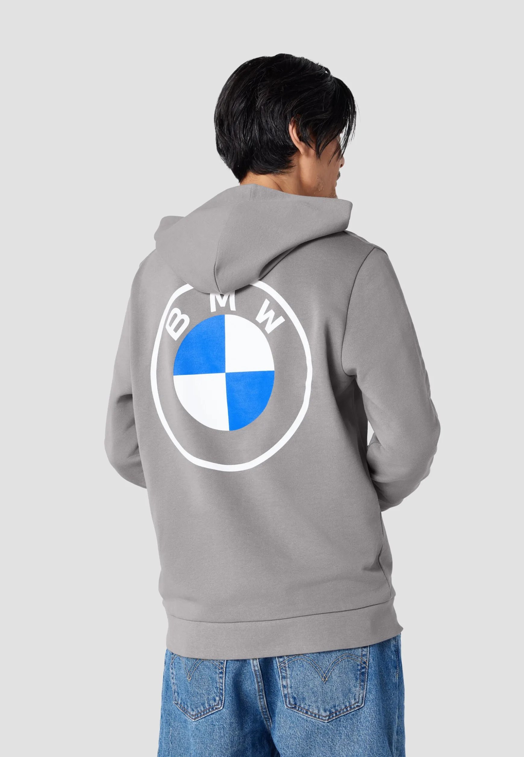 New BMW Lifestyle BMW Logo Hoodie mid grey