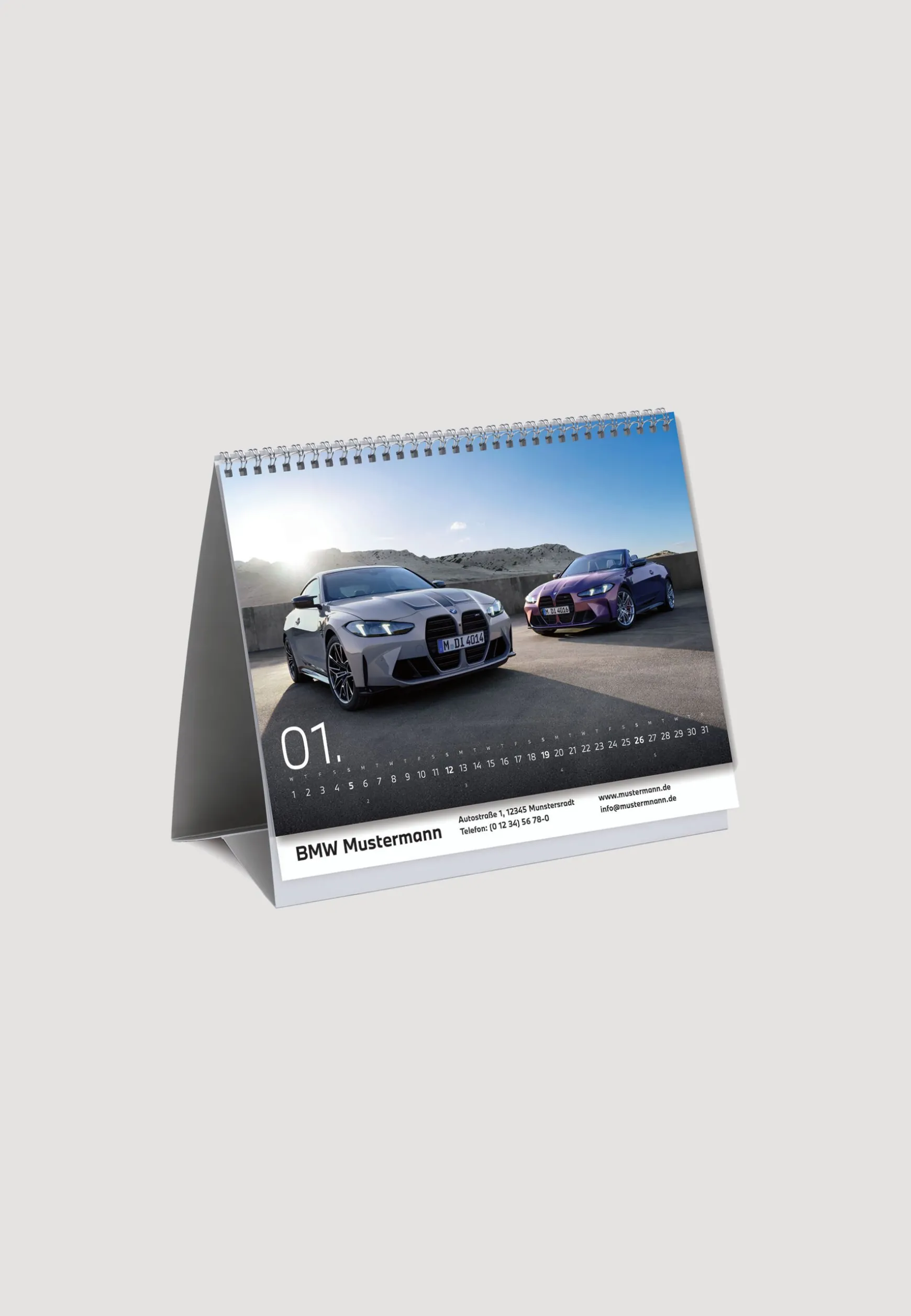 Cheap BMW Lifestyle BMW M 2025 Tischkalender white