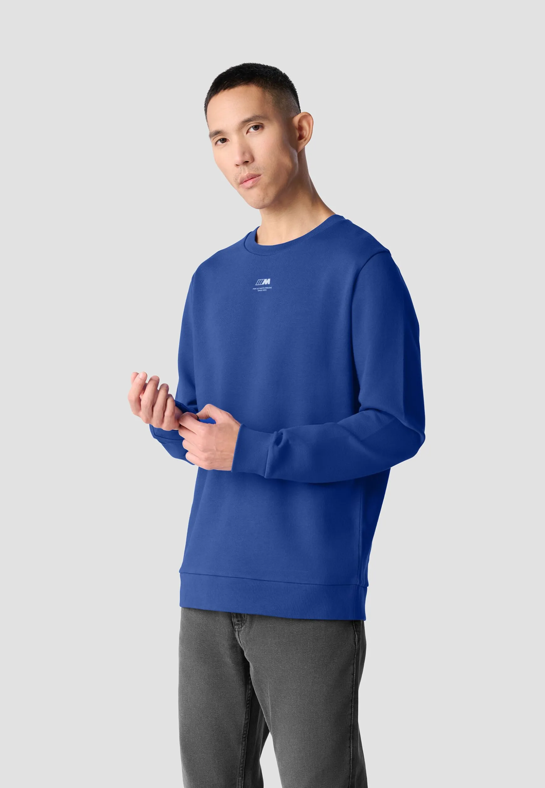 Best BMW Lifestyle BMW M Micro Sweatshirt Crew blue