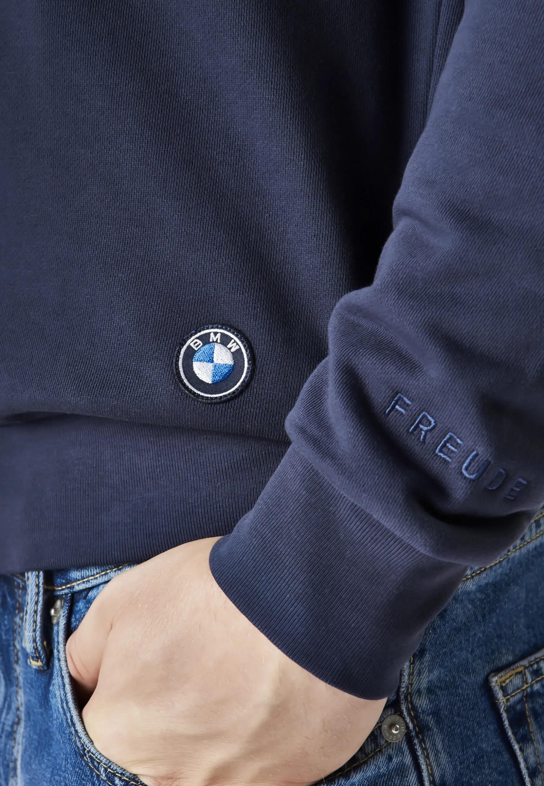 Best BMW Lifestyle BMW Micro Dot Sweat Crew dark blue