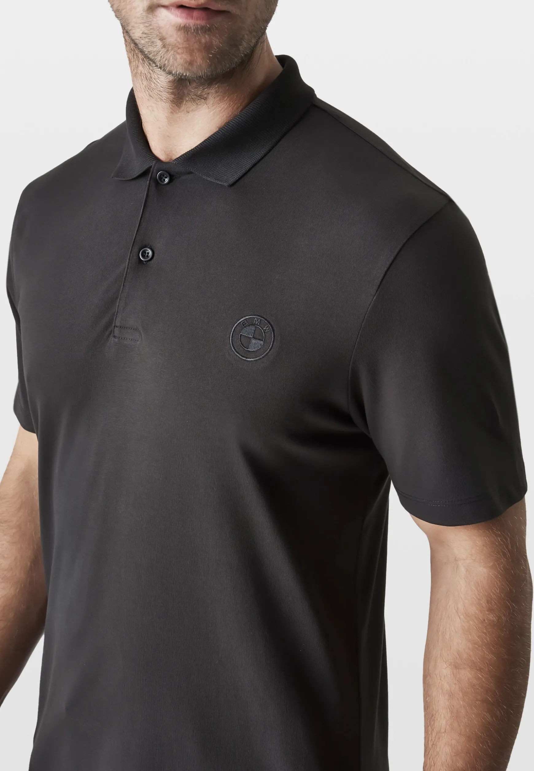 Cheap BMW Lifestyle BMW Micro Tonal Dot Polohemd black