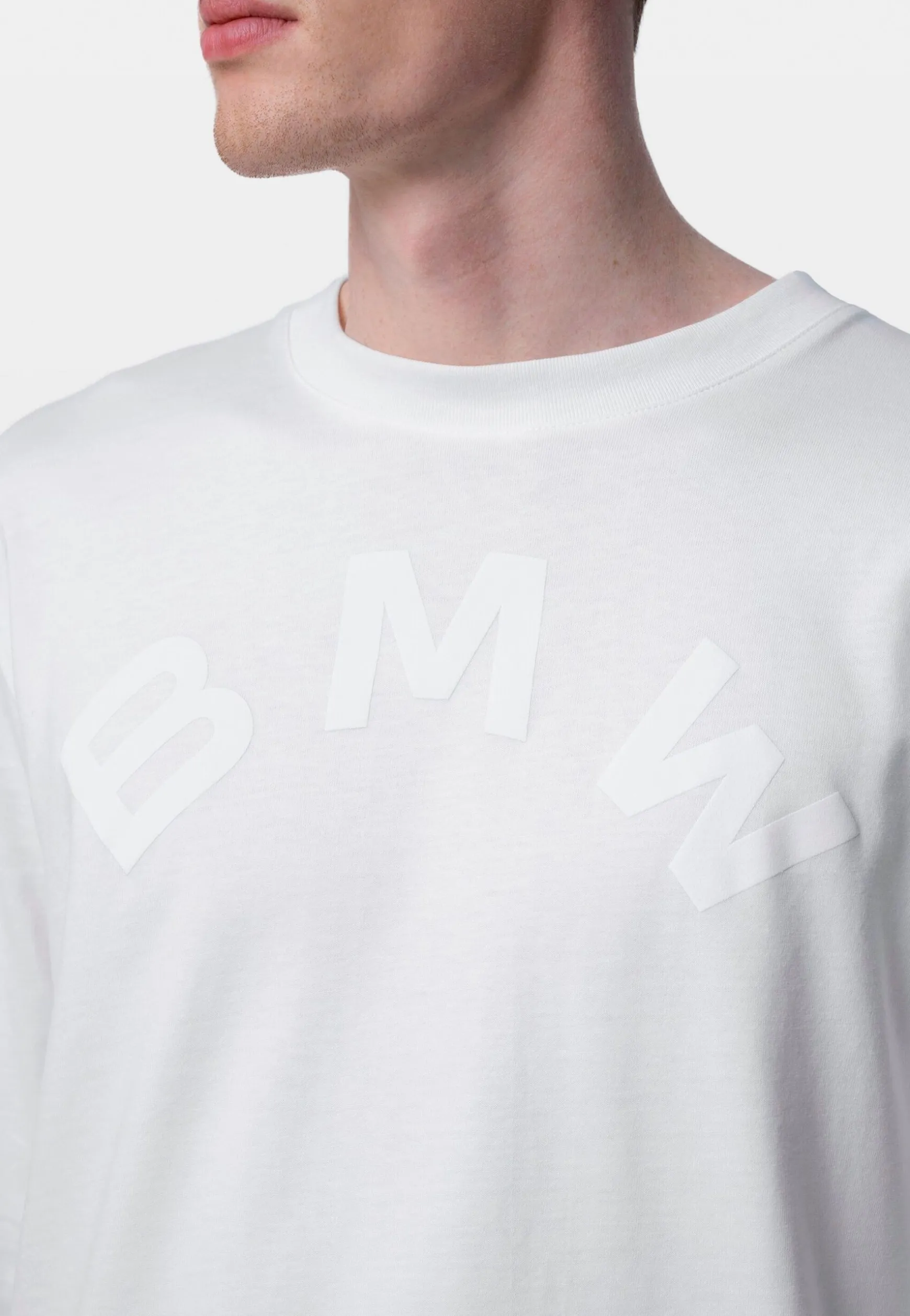 Best BMW Lifestyle BMW Oversized Langarm-T-Shirt white