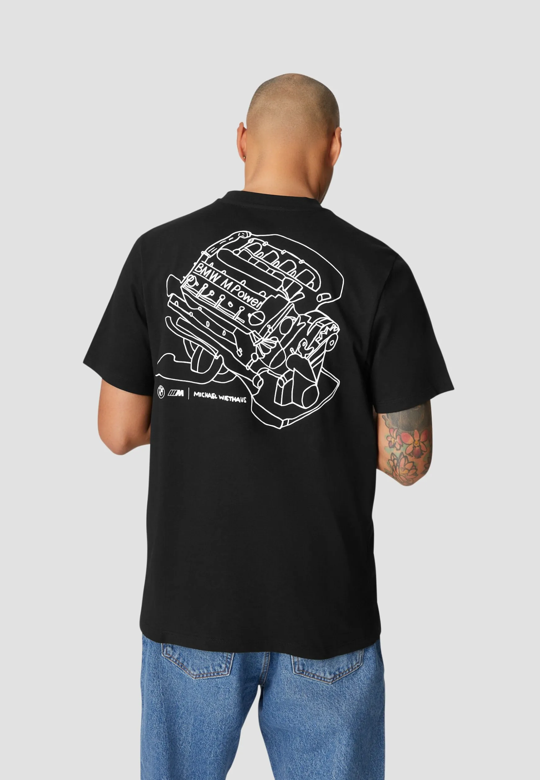 New BMW Lifestyle BMW Power MW T-Shirt black