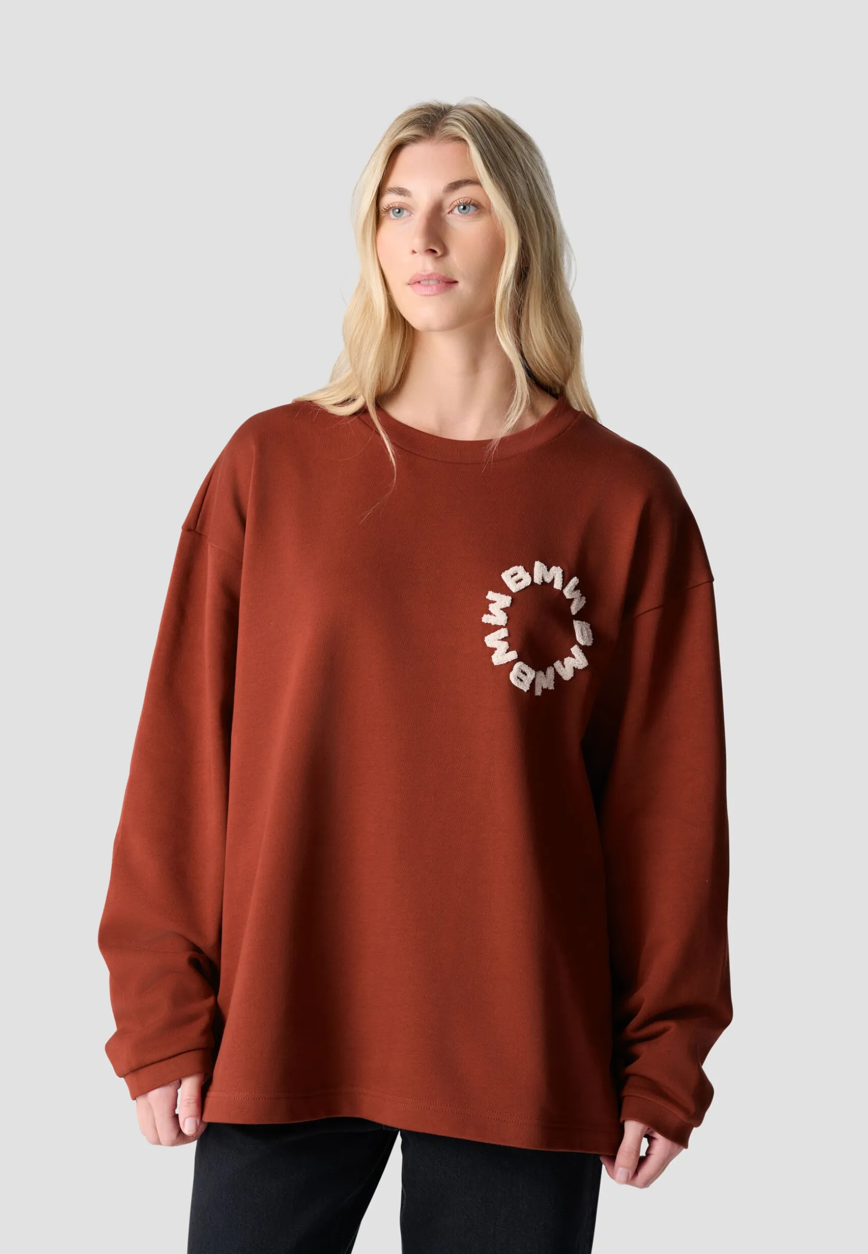 Store BMW Lifestyle BMW Raw Crew Sweatshirt tibetan red