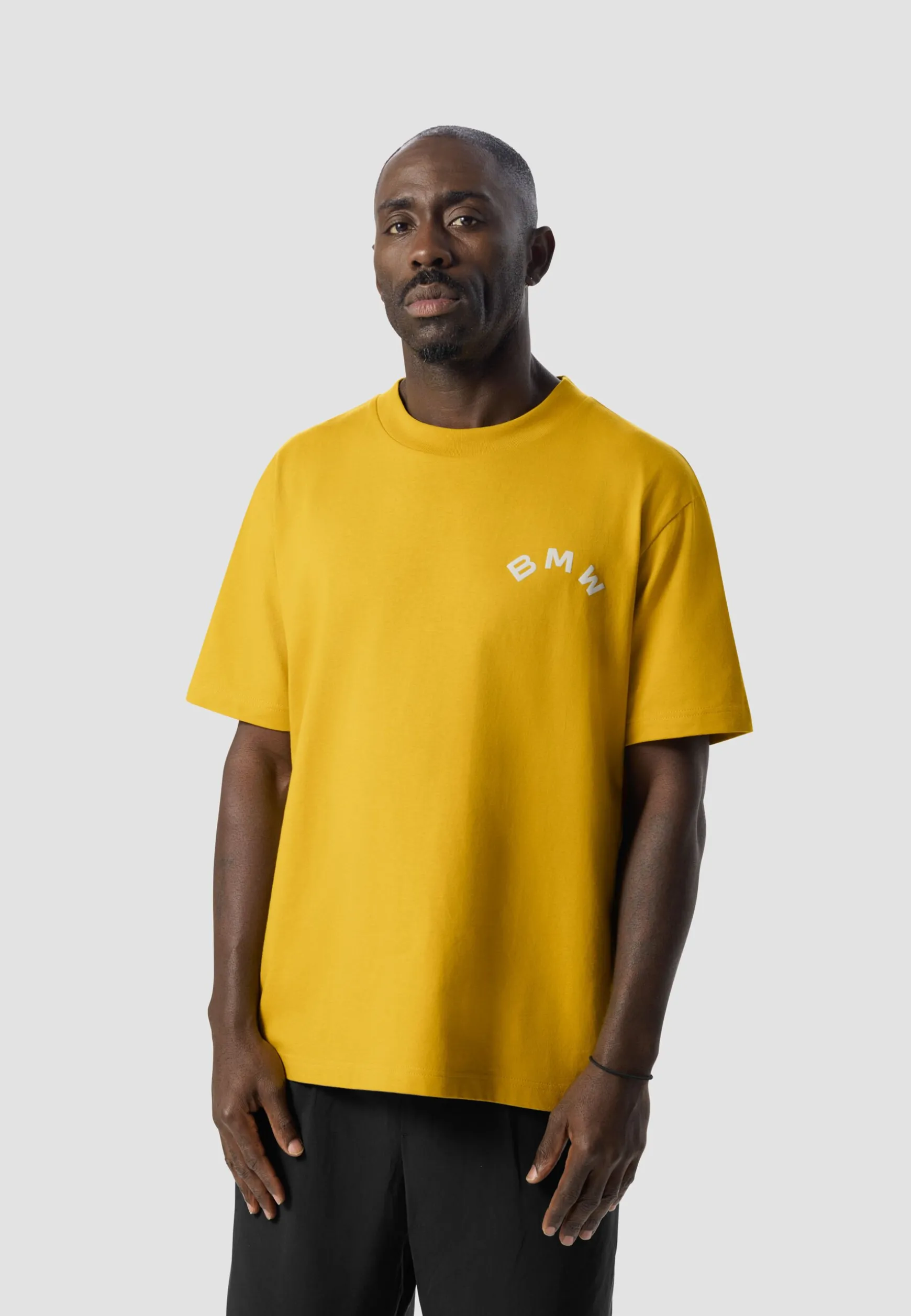 Shop BMW Lifestyle BMW Raw T-SHIRT dark yellow