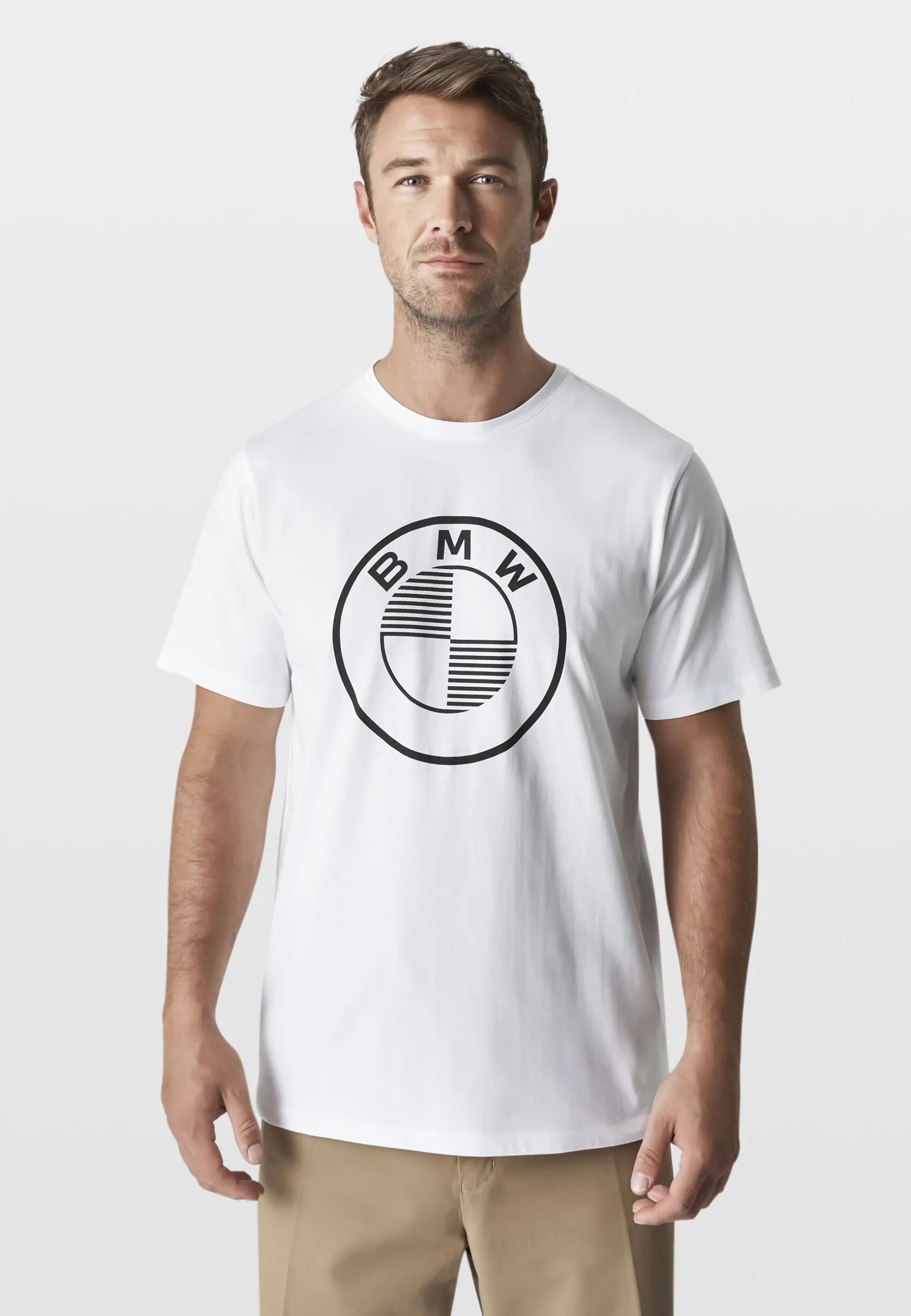 Clearance BMW Lifestyle BMW Stripe Dot T-Shirt white