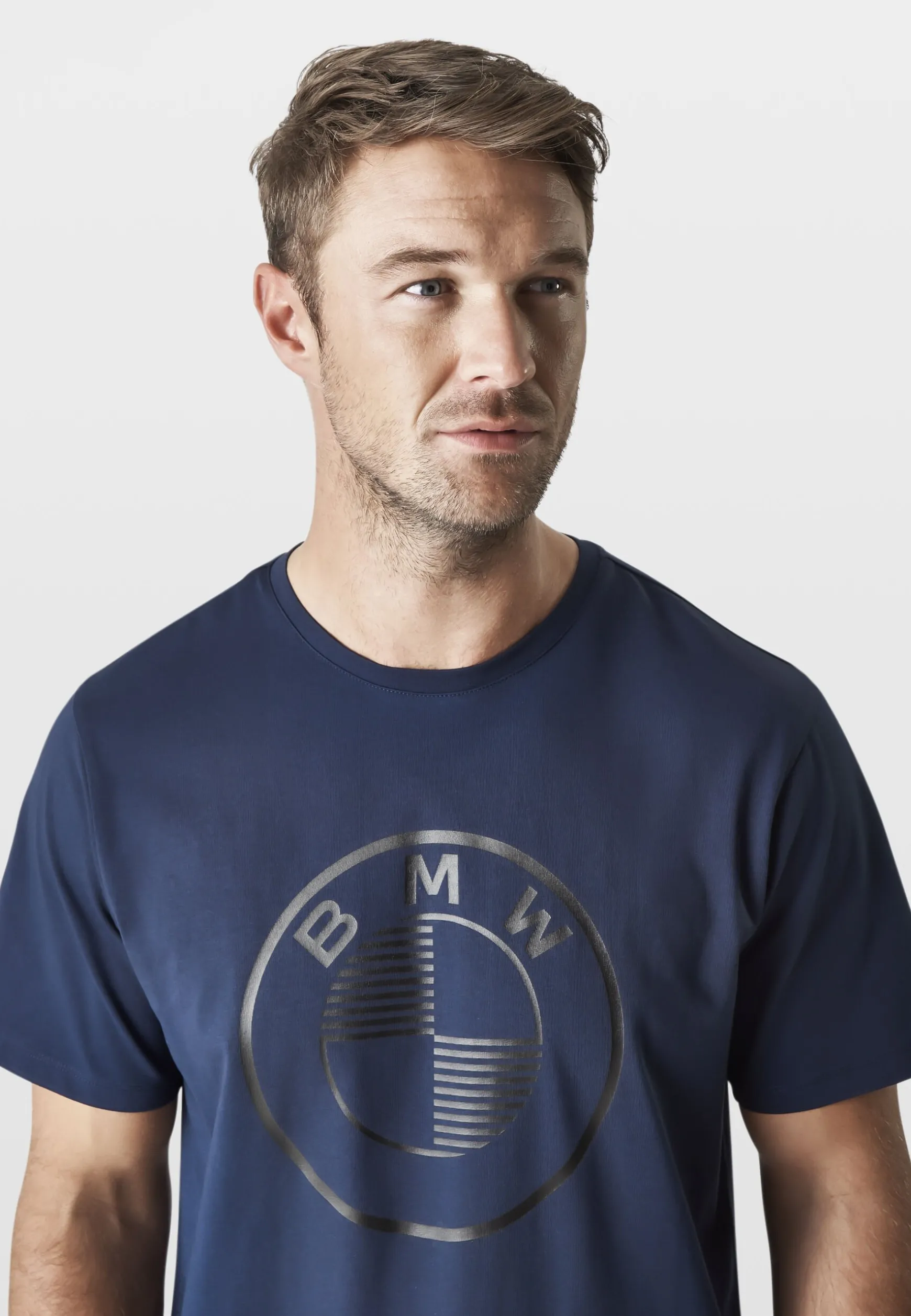 Flash Sale BMW Lifestyle BMW Stripe Dot T-Shirt dark blue